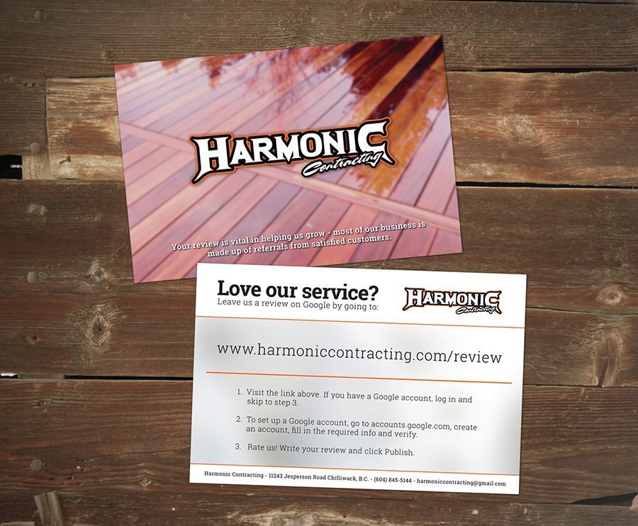 Harmonic Review Card